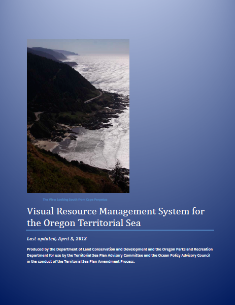 Report cover for the Visual Resources Management System Report